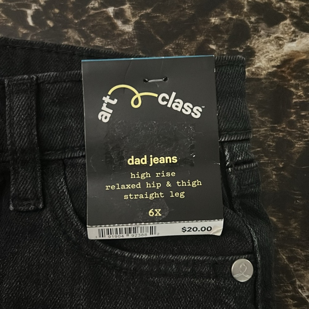 ART CLASS GIRLS’ HIGH RISE DAD JEANS - Picture 4 of 7
